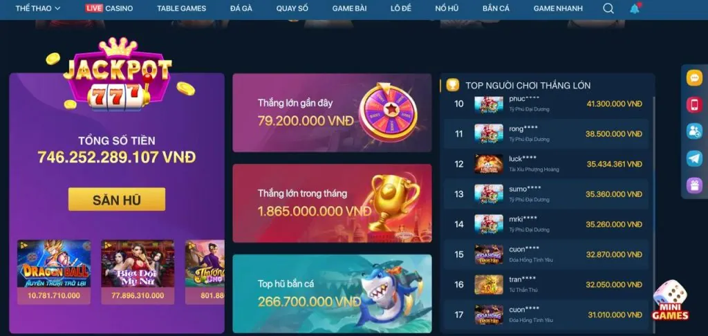 Các tính năng nổi bật của ứng dụng Casino MWC